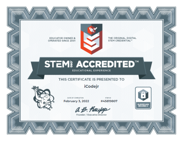 iCodejr gets STEM accreditation