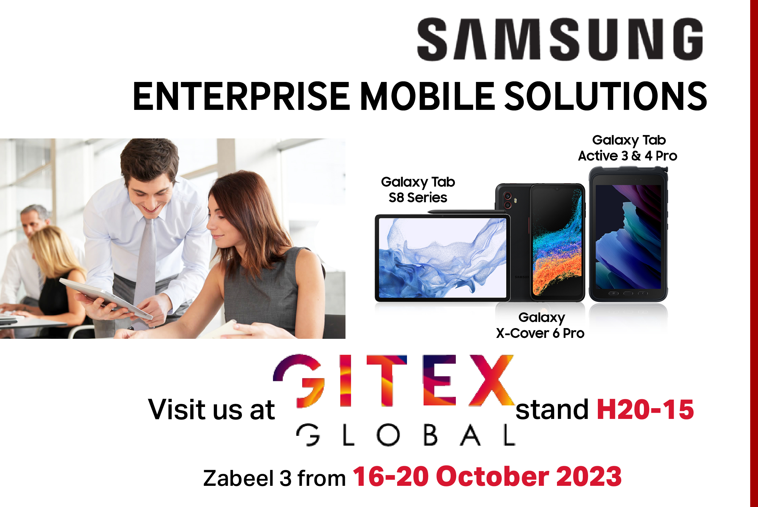 Jacky’s Business Solutions Showcases Samsung Enterprise Mobile Solutions at GITEX 2023